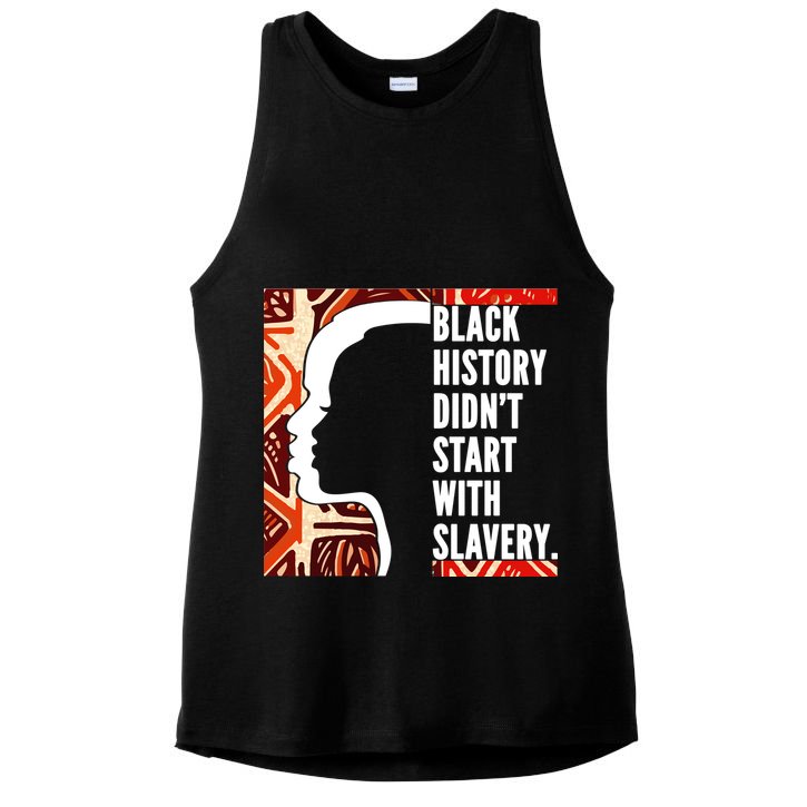 Black History Quote Ladies PosiCharge Tri-Blend Wicking Tank