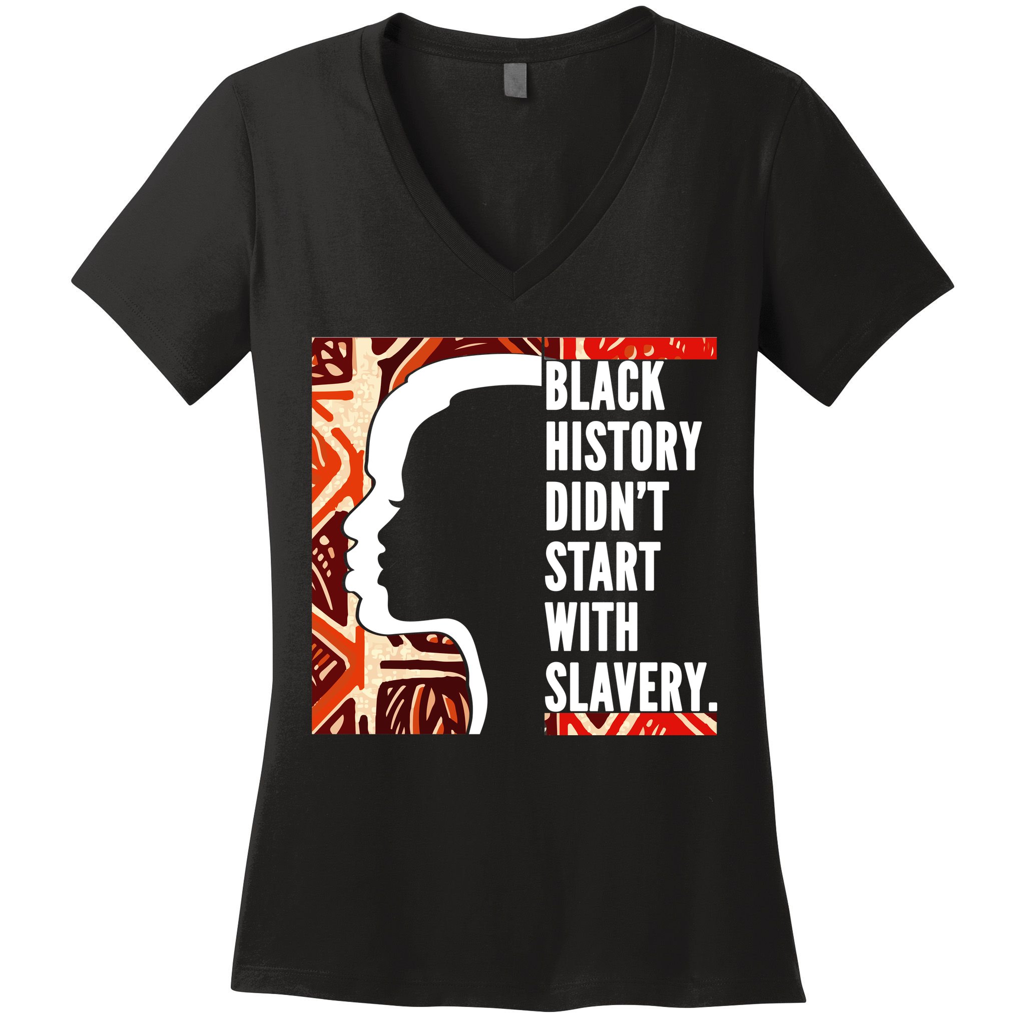 Black History Quote Women's V-Neck T-Shirt