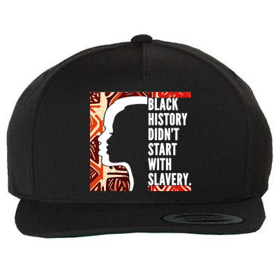Black History Quote Wool Snapback Cap