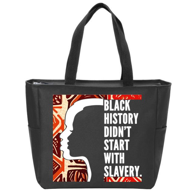 Black History Quote Zip Tote Bag