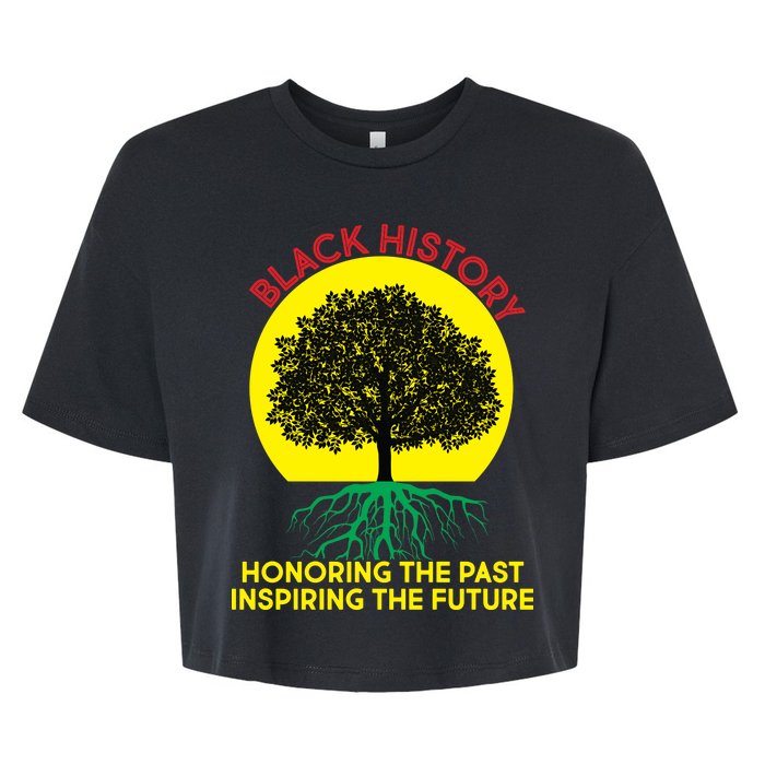 Black History Roots Past and Future Bella+Canvas Jersey Crop Tee