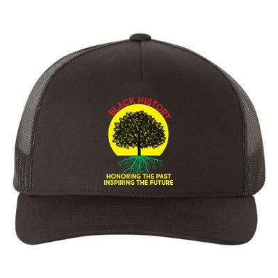 Black History Roots Past and Future Yupoong Adult 5-Panel Trucker Hat