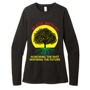 Black History Roots Past and Future Womens CVC Long Sleeve Shirt