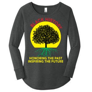 Black History Roots Past and Future Women's Perfect Tri Tunic Long Sleeve Shirt