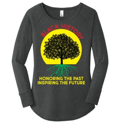 Black History Roots Past and Future Women's Perfect Tri Tunic Long Sleeve Shirt