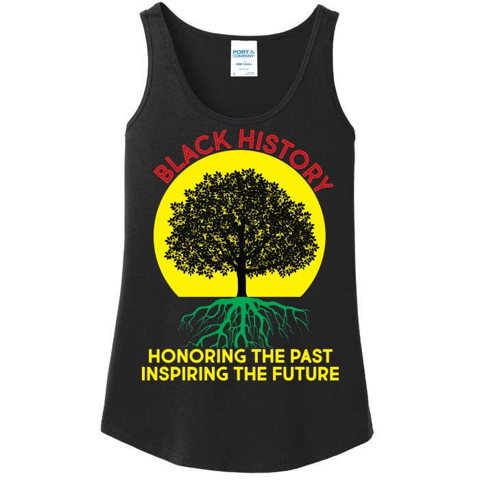 Black History Roots Past and Future Ladies Essential Tank