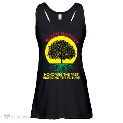 Black History Roots Past and Future Ladies Essential Flowy Tank