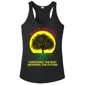 Black History Roots Past and Future Ladies PosiCharge Competitor Racerback Tank