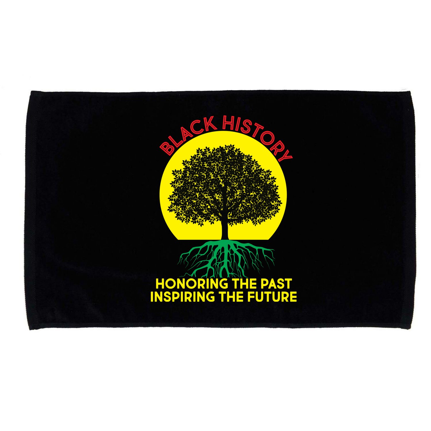 Black History Roots Past and Future Microfiber Hand Towel