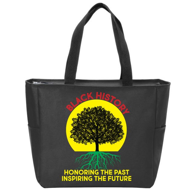 Black History Roots Past and Future Zip Tote Bag
