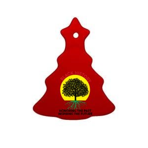 Black History Roots Past and Future Ceramic Tree Ornament