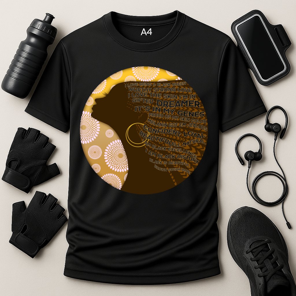Black History Woman Inspiring Words Of Art Cooling Performance Crew T-Shirt