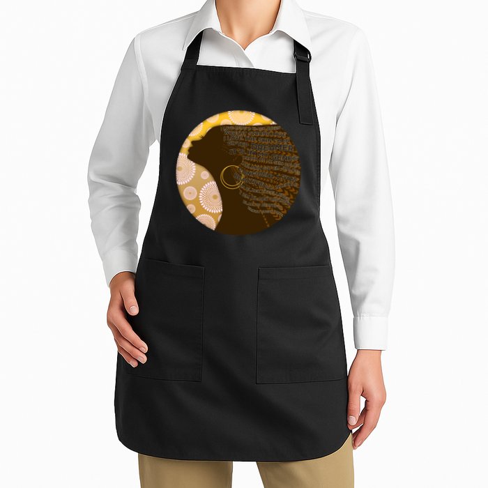 Black History Woman Inspiring Words Of Art Apron
