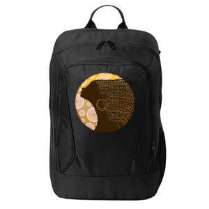 Black History Woman Inspiring Words Of Art City Backpack