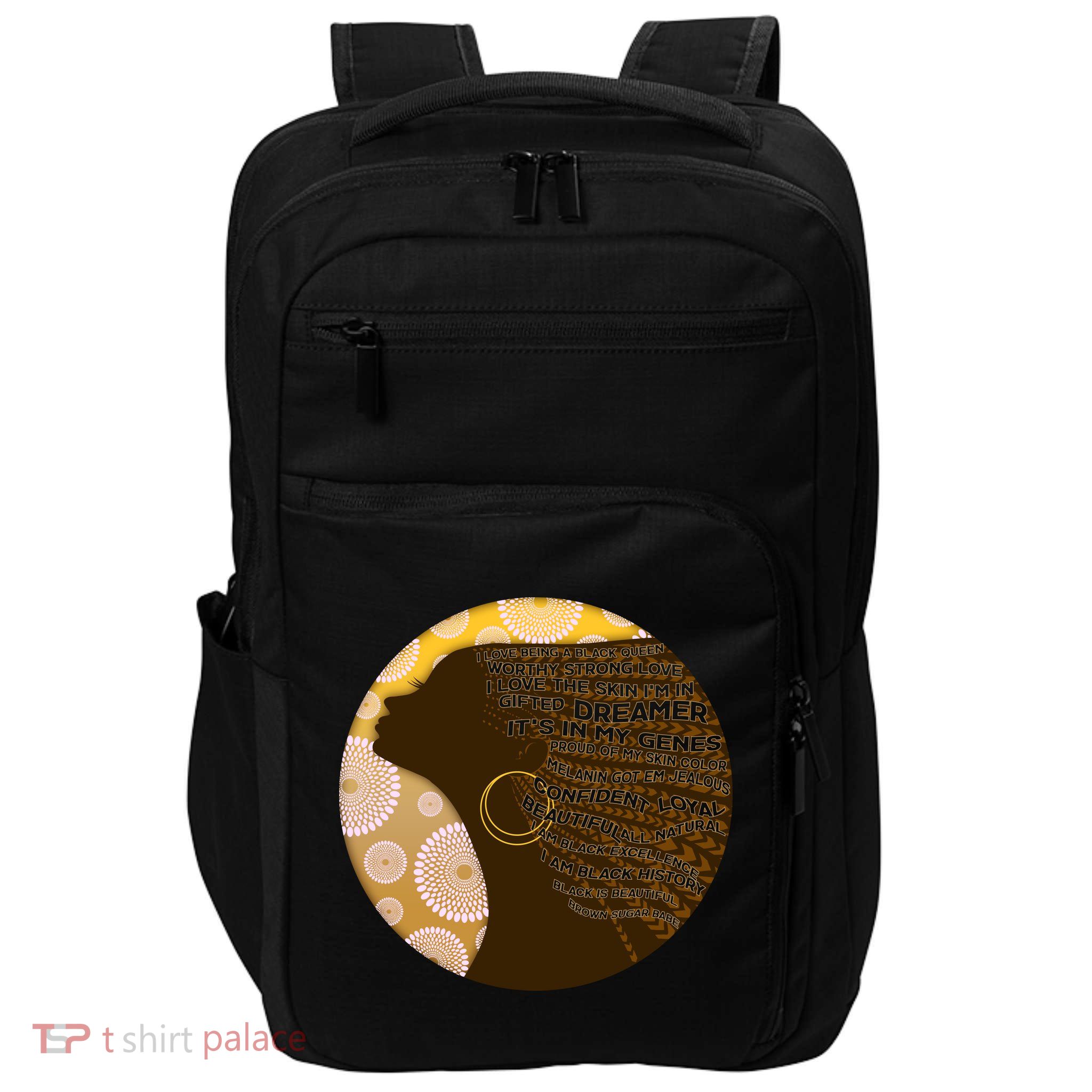 Black History Woman Inspiring Words Of Art Impact Tech Backpack