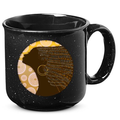 Black History Woman Inspiring Words Of Art 15oz Campfire Ceramic Mug