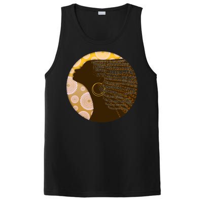 Black History Woman Inspiring Words Of Art PosiCharge Competitor Tank