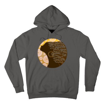 Black History Woman Inspiring Words Of Art Hoodie