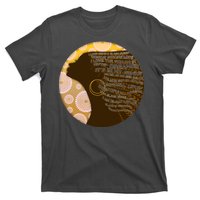 Black History Woman Inspiring Words Of Art T-Shirt