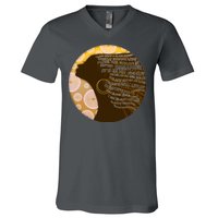 Black History Woman Inspiring Words Of Art V-Neck T-Shirt