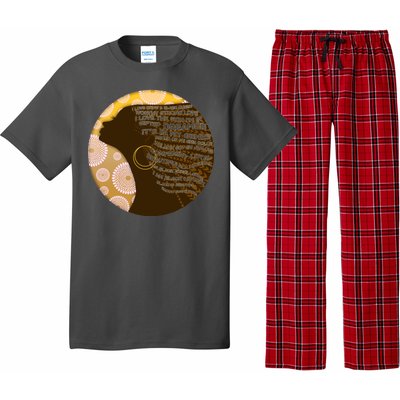 Black History Woman Inspiring Words Of Art Pajama Set