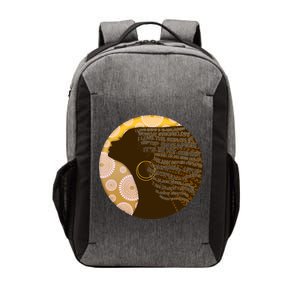 Black History Woman Inspiring Words Of Art Vector Backpack