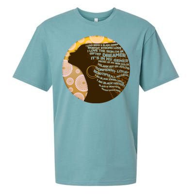 Black History Woman Inspiring Words Of Art Sueded Cloud Jersey T-Shirt