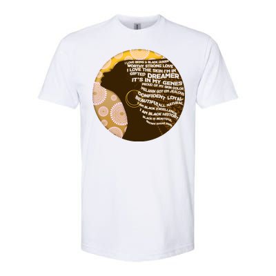 Black History Woman Inspiring Words Of Art Softstyle® CVC T-Shirt