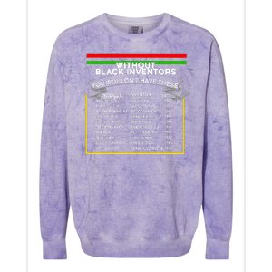 Black Inventors Black History Month Colorblast Crewneck Sweatshirt