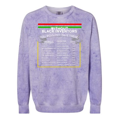 Black Inventors Black History Month Colorblast Crewneck Sweatshirt