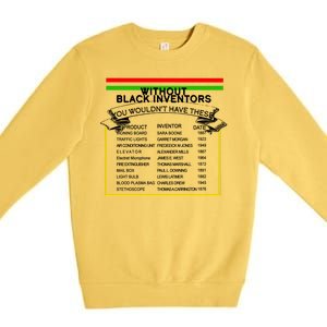 Black Inventors Black History Month Premium Crewneck Sweatshirt