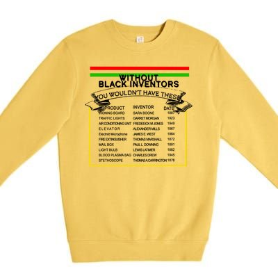 Black Inventors Black History Month Premium Crewneck Sweatshirt