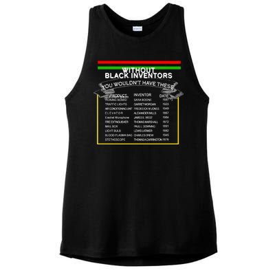 Black Inventors Black History Month Ladies PosiCharge Tri-Blend Wicking Tank