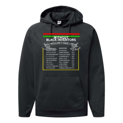 Black Inventors Black History Month Performance Fleece Hoodie