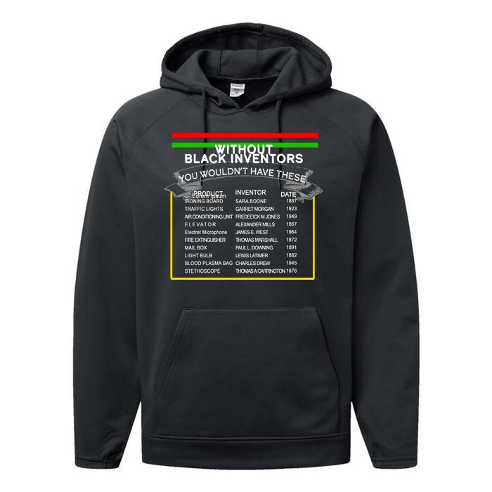 Black Inventors Black History Month Performance Fleece Hoodie