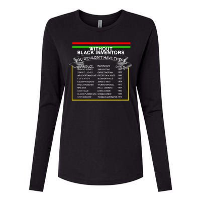 Black Inventors Black History Month Womens Cotton Relaxed Long Sleeve T-Shirt