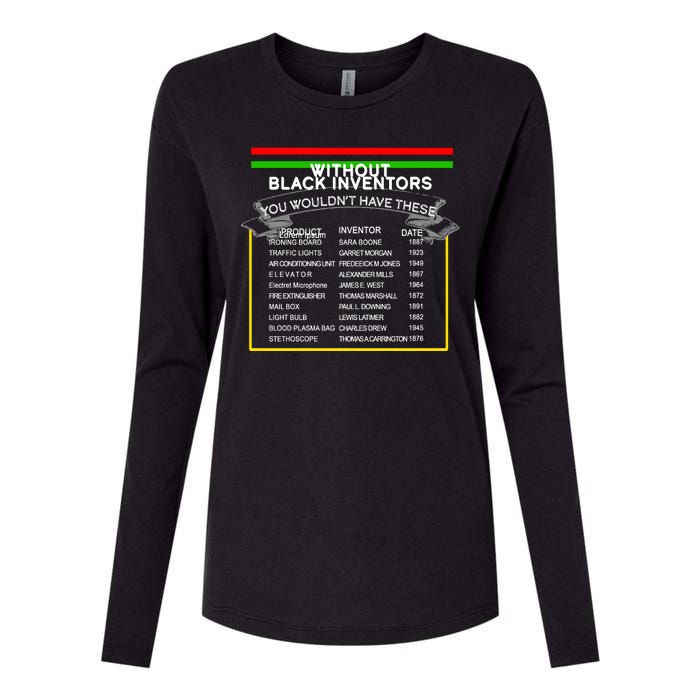 Black Inventors Black History Month Womens Cotton Relaxed Long Sleeve T-Shirt