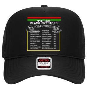 Black Inventors Black History Month High Crown Mesh Back Trucker Hat