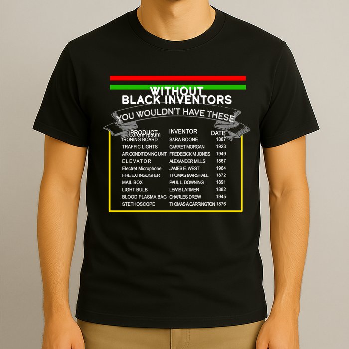 Black Inventors Black History Month T-Shirt