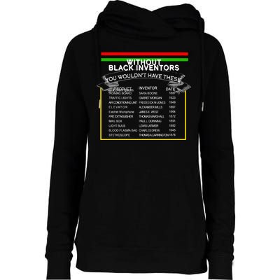 Black Inventors Black History Month Womens Funnel Neck Pullover Hood