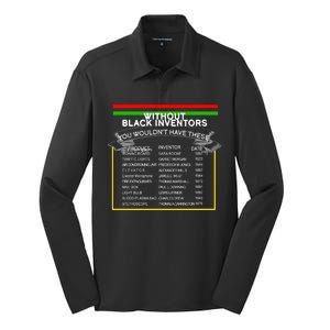 Black Inventors Black History Month Silk Touch Performance Long Sleeve Polo