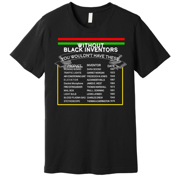 Black Inventors Black History Month Premium T-Shirt