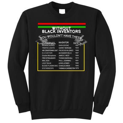 Black Inventors Black History Month Tall Sweatshirt