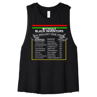 Black Inventors Black History Month Women's Racerback Cropped Tank