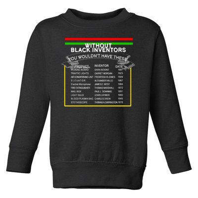 Black Inventors Black History Month Toddler Sweatshirt