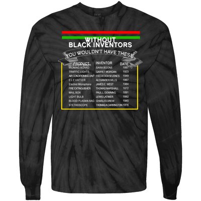 Black Inventors Black History Month Tie-Dye Long Sleeve Shirt