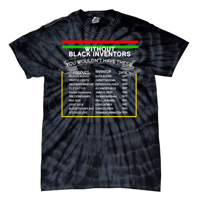 Black Inventors Black History Month Tie-Dye T-Shirt