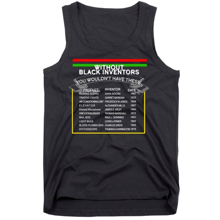 Black Inventors Black History Month Tank Top