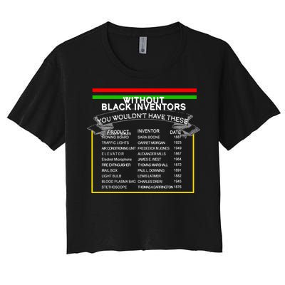 Black Inventors Black History Month Women's Crop Top Tee