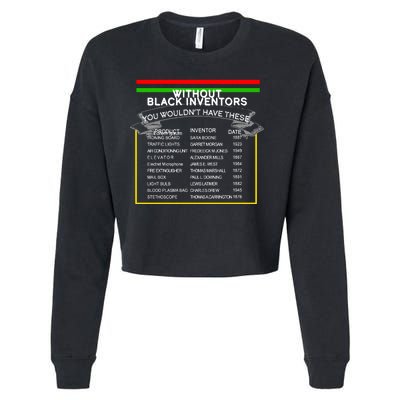 Black Inventors Black History Month Cropped Pullover Crew